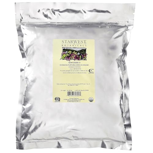 Starwest Botanicals Organic Echinacea Purpurea Herb C/S, 1 Pound