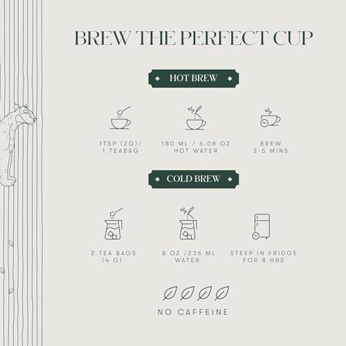 Luxmi Estates Peach Mint Tea with Cinnamon Ginger Hibiscus, 50 cups (100g/3.5oz) | Caffeine-Free