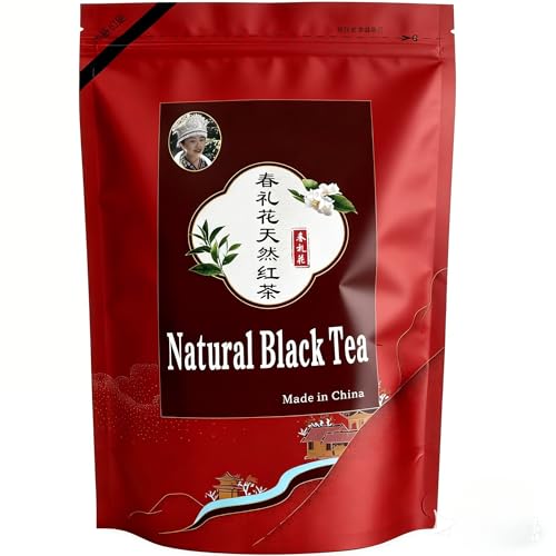 The Spring Tea Premium Grade Wild Tree Black Tea From 300+ Year Old Tree, Loose Leaf Tea, Organic, With Individual Pack, Just harvested in Spring, Exquisite, Handpicked, Gift Package, 3.5oz/100g