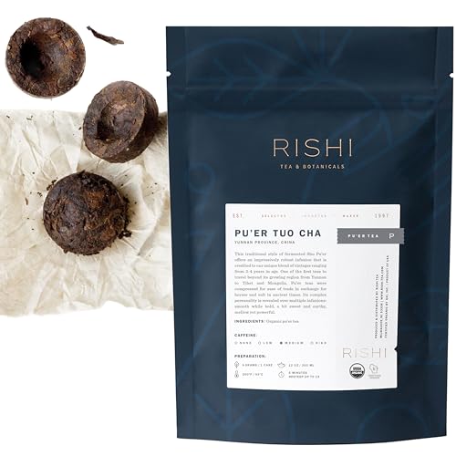 Rishi Tea Peach Blossom White Herbal Blend - Organic & Low Caffeine Loose Leaf Tea - 8.81 Ounces, 32+ Servings