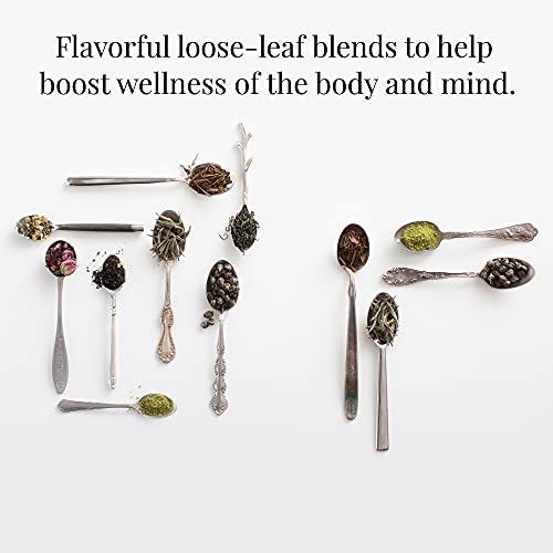 The Republic of Tea Jasmine Pearls Full-Leaf Loose Green Tea, 3.0 oz | Steeps 50 Cups | Caffeinated