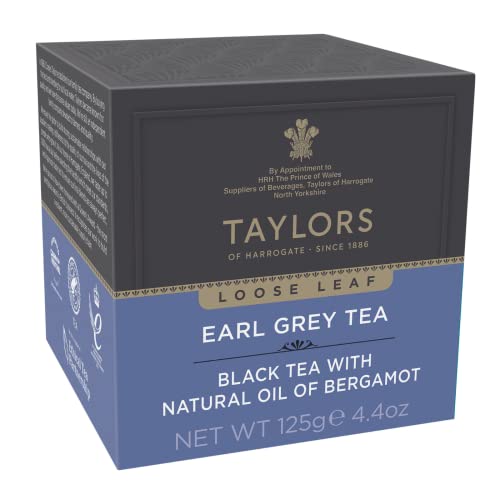 Taylors of Harrogate Green Tea with Jasmine Loose Leaf, 4.41 Ounce Carton (Pack of 1), Delicate, Floral and Sweet, Caffeinated, Premium Whole Leaf Tea
