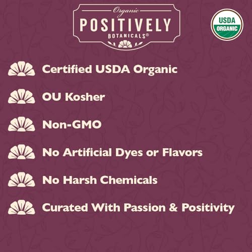 Organic Positively Botanicals Company, Echinacea Purpurea, Herbal Tea Loose Leaf Botanical, 16 Ounce