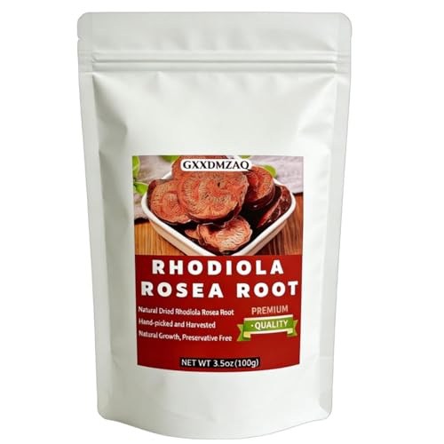 Premium Rhodiola Rosea Root Cuts - 100g (3.5 oz) Goldenseal Herbs | Dried Adaptogen Root for Tea | Cut & Sifted, No Additives | Mountain-Grown