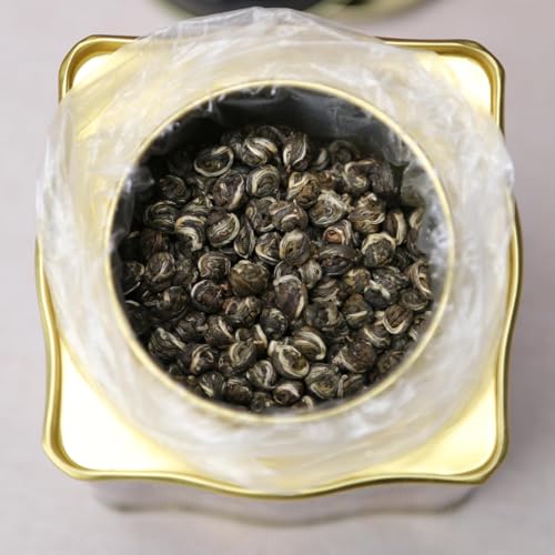 CHADUO Jasmine Dragon Pearls Green Tea 5.30oz/150g Green Tea Loose Leaf Jasmine Dragon Ball Pearl Chinese Traditional Craft 茉莉花茶 茉莉龙珠 中国绿茶