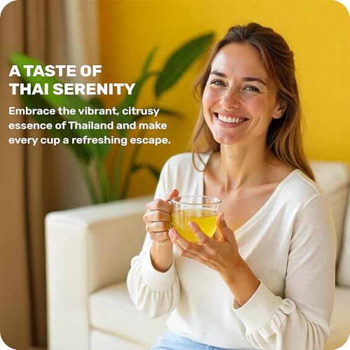 HappyLyfe Fairlane Organic Lemongrass Tea - 50g (24 pieces) | Refreshing Thai Herbal Tea