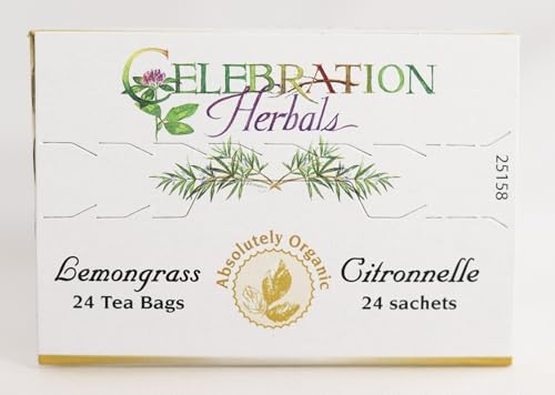 CELEBRATION HERBALS Lemongrass Tea Organic 24 Bag, 32Gm