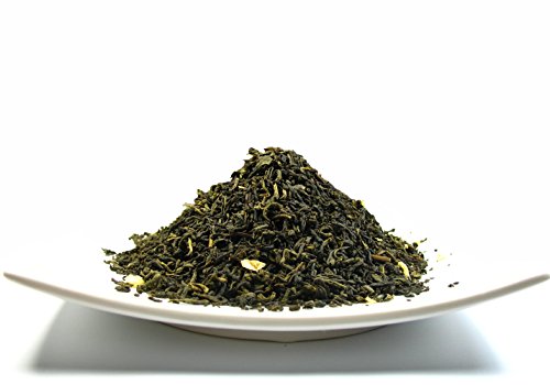 Greenhilltea Decaf Jasmine Green Tea, Green Tea CO2 naturally processed Caffeine-Free Tea - 8 Oz Bag