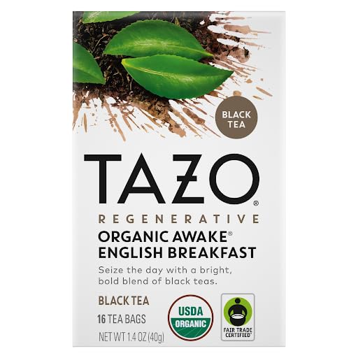 TAZO Organic Black Tea, (Awake, Chai, Zen, Calm, Mint, Earl Grey, Green Ginger) (1ea) (Variety Pack)