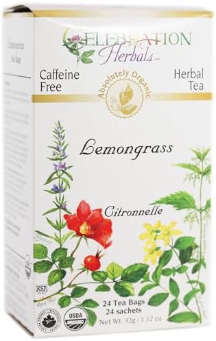 CELEBRATION HERBALS Lemongrass Tea Organic 24 Bag, 32Gm