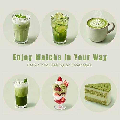 SUKIMI Organic Ceremonial Matcha Powder, First Harvest Ceremonial Grade Matcha, Smooth Green Tea Powder for Daily Drinking, USDA Organic, Non-GMO