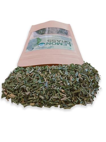 Dried Lemon Grass Cut 1oz/28g USDA Organic Fresh And Pure Premium Grade Dried Lemon Grass Cut, Lemongrass Harvested From Ceylon Sri Lanka