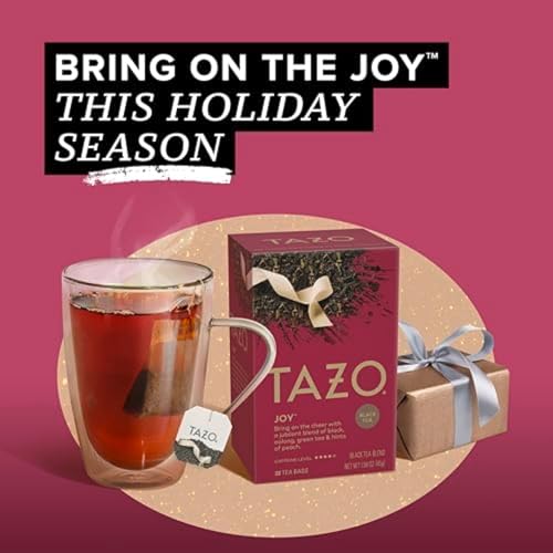 TAZO Joy Limited Edition Seasonal Black Tea Blend Tea Bags, 20 Total Tea Bags