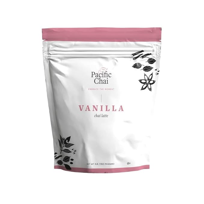 Pacific Chai Spice Chai and Vanilla Chai Latte, 3 lbs Each (Variety Pack)