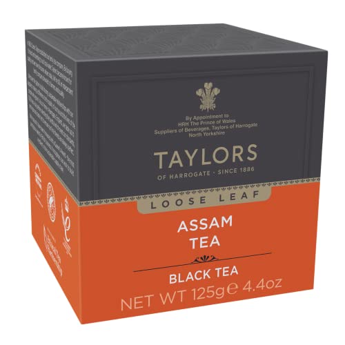 Taylors of Harrogate Green Tea with Jasmine Loose Leaf, 4.41 Ounce Carton (Pack of 1), Delicate, Floral and Sweet, Caffeinated, Premium Whole Leaf Tea