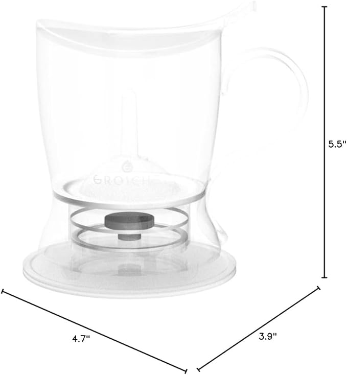 Grosche Aberdeen Tea Infuser Teapot & Smart Tea Maker - BPA-Free, Drip-Free Design, Coaster, Easy Brew, Easy Clean Steeper, Loose Leaf Brewing