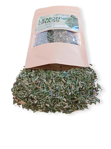 Dried Lemon Grass Cut 1oz/28g USDA Organic Fresh And Pure Premium Grade Dried Lemon Grass Cut, Lemongrass Harvested From Ceylon Sri Lanka