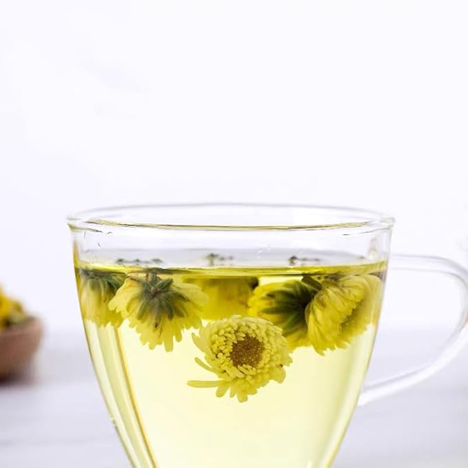 150g/5.3oz Chrysanthemum Tea, Bulk Loose Leaf Flowers, Premium Buds, Tai Ju Herbal Tea, Caffeine Free