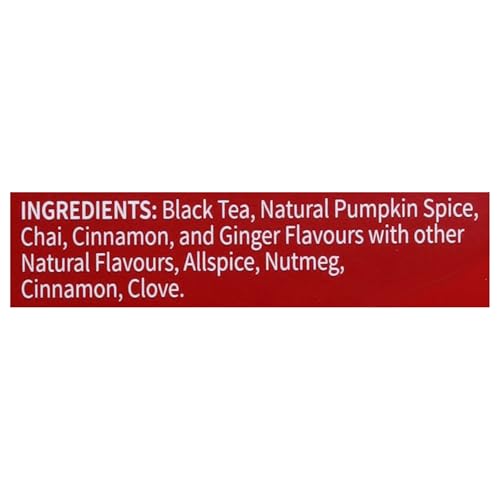 Twinings Pumpkin Spice Chai Black Tea Individually Wrapped Bags, 20 Count (Pack of 6), Warm, Spicy & Aromatic, Caffeinated, Enjoy Hot or Iced