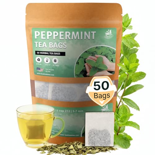 Lemongrass Tea Bags - 50 Bags (Premium Natural Pure Leaf Tea - 50 Count) Gluten-Free and Caffeine-Free Herbal tea for Relaxation, Wallness, Immune Support with Smooth Taste