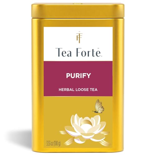 Tea Forte Winter Chai Premium Loose Leaf Caffeine-Free Herbal Tea Blend Canister, Makes 35-50 Cups