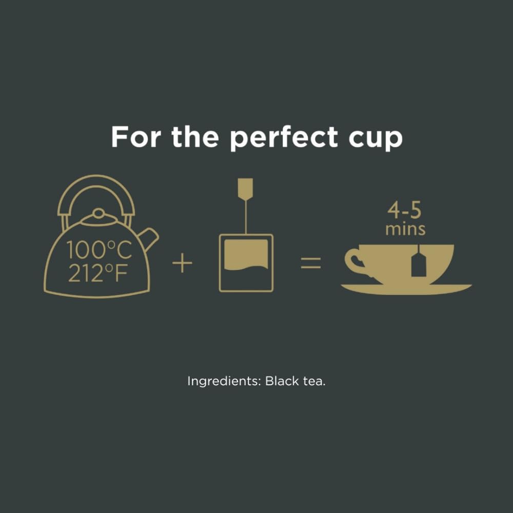 Taylors of Harrogate Assam Black Tea Bags, 50ct (Pack of 1) | Full-bodied, Satisfying and Malty, Caffeinated, Enjoy Hot or Iced, At Breakfast or with Milk. One 4.4 Oz Box.