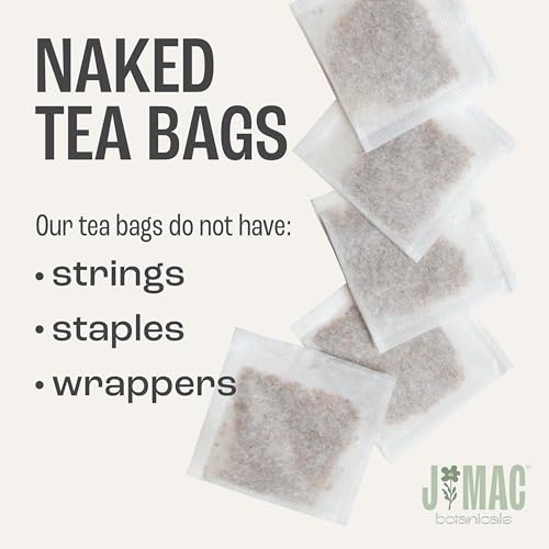 J Mac Botanicals, Organic Lemongrass Tea Bags (50 Count) - Certified by Organic Certifiers, Inc. - Quality Tea From Nile Valley, Egypt, Packaged in the USA