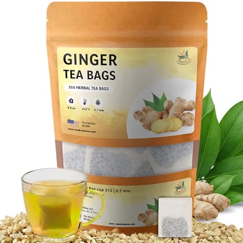Lemongrass Tea Bags - 50 Bags (Premium Natural Pure Leaf Tea - 50 Count) Gluten-Free and Caffeine-Free Herbal tea for Relaxation, Wallness, Immune Support with Smooth Taste