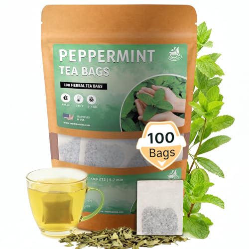 Lemongrass Tea Bags - 50 Bags (Premium Natural Pure Leaf Tea - 50 Count) Gluten-Free and Caffeine-Free Herbal tea for Relaxation, Wallness, Immune Support with Smooth Taste