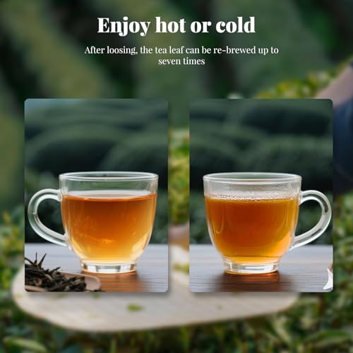 The Spring Tea Premium Grade Wild Tree Black Tea From 300+ Year Old Tree, Loose Leaf Tea, Organic, With Individual Pack, Just harvested in Spring, Exquisite, Handpicked, Gift Package, 3.5oz/100g