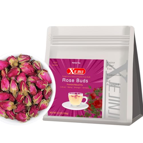 XIEJINJI Jasmine Tea Loose Leaf, 7.1 oz(200g), 100% Pure Natural Jasmine Flower, Traditional Scented Tea Technique, Fragrant Floral Scent, Low Caffeine, Resealable Bag