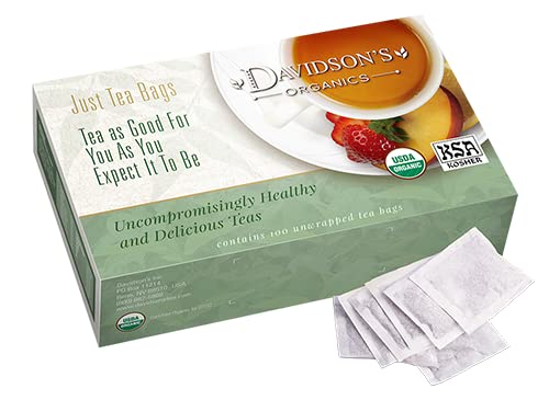 Davidson's Organics, Earl Grey Rose, 100-count Unwrapped Tea Bags