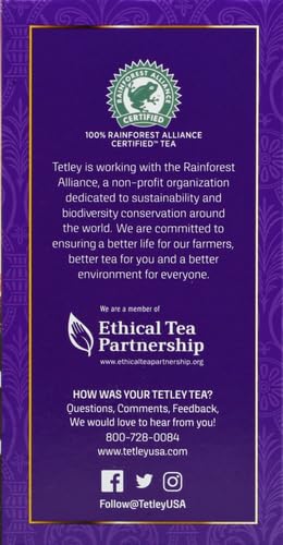 Tetley British Blend Premium Black Tea, Regular, 80 Teabags (Pack of 1)