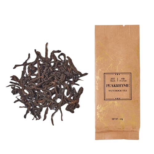 PeakRhyme Handpicked Tea Gift Box, Oolong Tea, Loose Leaves, Wuyi Rock Tea, 2023 Batch ShuiXian, 5.2OZ (150g), 18 Packs