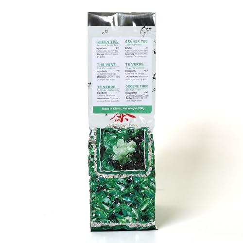 GOARTEA - Jasmine Dragon Pearls - 250g / 8.8oz Supreme Grade - Jasmine Pearl Green Tea - Chinese Green Tea Loose Leaf