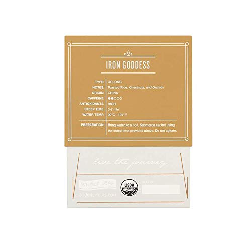 Journey Teas - Iron Goddess - Oolong Tea - 15 Silk Sachets
