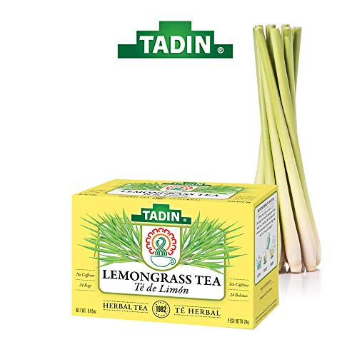 Tadin Lemongrass Herbal Tea. Caffeine Free. 24 Tea Bags. 0.84 oz. Pack of 2