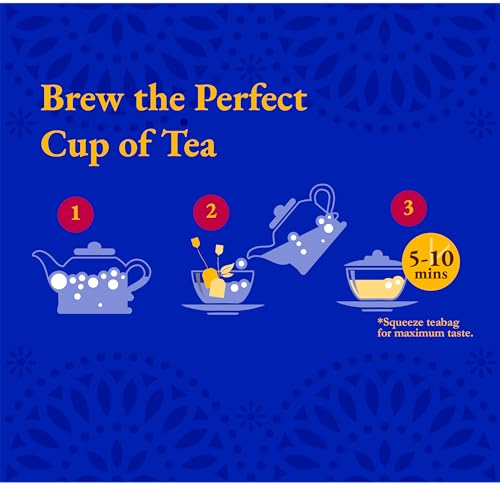 Tadin Lemongrass Herbal Tea, Caffeine Free, 24 Tea Bags Per Box, Pack of 6