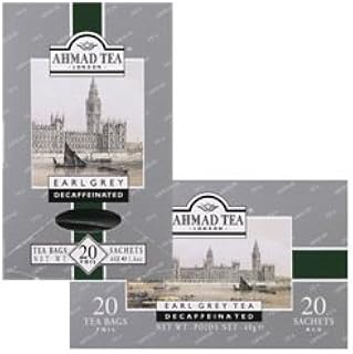 Ahmad Tea Decaf Earl Grey Tea (Economy Case Pack) 20 Ct Box (Pack of 6)