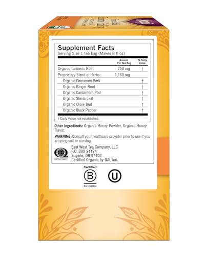 Yogi Tea, Honey Chai Turmeric Vitality, 16 ct