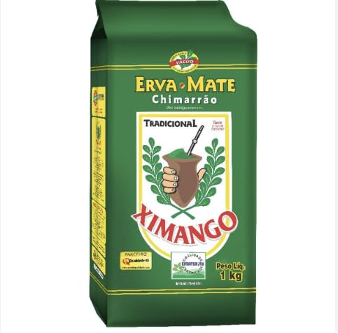Erva Mate tradicional sem acucar para Chimarrao Brasileiro Ximango - Pack of 2x1Kg