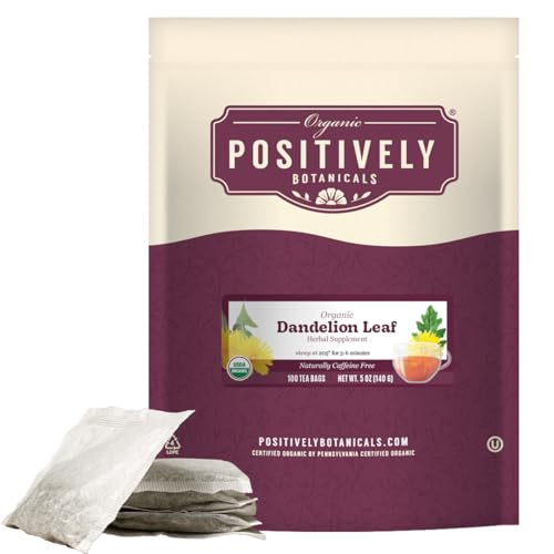 Organic Positively Botanicals Company, Echinacea Purpurea, Herbal Tea Loose Leaf Botanical, 16 Ounce