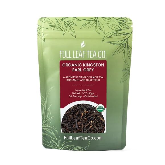 Organic Kingston Earl Grey Black Tea - 2oz Bag (Approx. 30 Servings) | Full Leaf Tea Co.