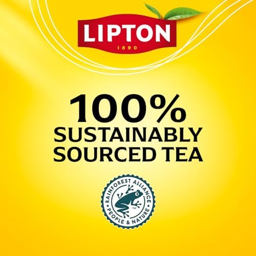 Lipton English Breakfast Black Tea Bags, Caffeinated Classic Tea, Rich, Aromatic Flavor, 20 Total Bags
