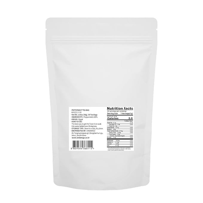 ONDAMGO White Peppermint Tea 30T Warm Tea 1.05oz / 페퍼민트차