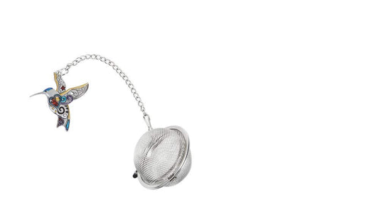 Ganz Tea Infuser - Humming Bird, 1 1/2" Dia, Silver