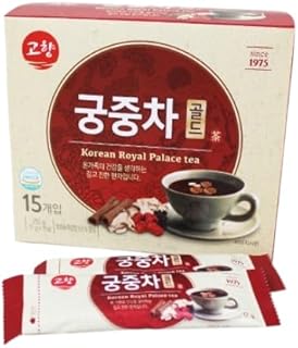 Korean Royal Palace Ssanghwa-Cha Drink Mix 궁중차 Traditional Herbal Powder with Jujube, Ginger & Ginseng | Instant Stick Packs | Naturally Caffeine-Free | DAHLORE