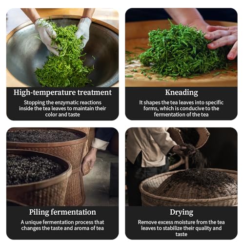 XIXICHA Pu-erh Tea Brick Produced in 2020 Aged Ripe Pu 'er Ancient tree Pu 'er tea Produced in Menghai，Yunnan 500g/17.64oz（250g*2）The aroma of jujubes Additive-free Chinese tea（400 cups）普洱熟茶 73枣香厚砖 云南勐海普洱茶砖