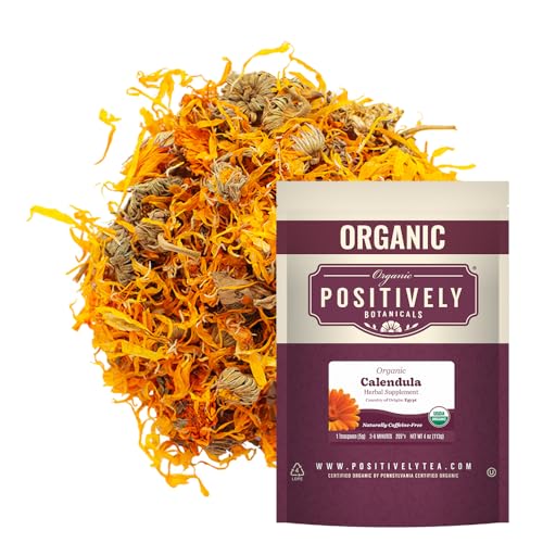 Organic Positively Botanicals Company, Echinacea Purpurea, Herbal Tea Loose Leaf Botanical, 16 Ounce