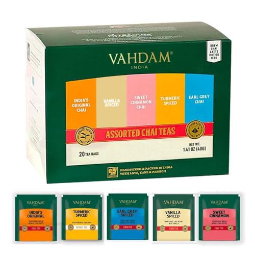 VAHDAM, Limited Edition - Hanukkah Tea Gift Basket | 9 Delicious Variety Pyramid Tea Bags | Perfect Hanukkah Gift for Friends and Family